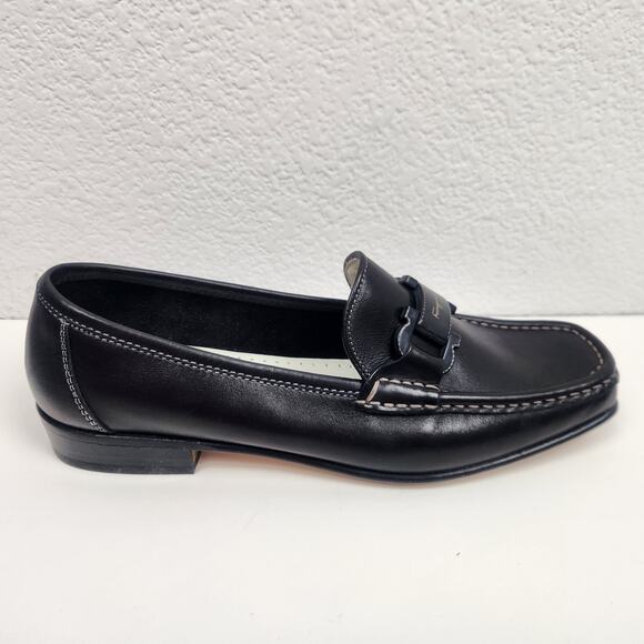 Salvatore Ferragamo Sport Grande Black Loafers Men Size 7.5B Narrow US 8.5 main image 3